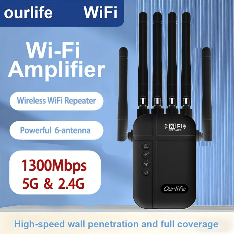 2026 Upgraded WiFi Extender Signal Booster Up To 9000 Sq.ft | Long Range Repeater For Garage, Basement & Yard | 1-Tap Setup, Compatible With Alexa/Ring/Camera | US Warehouse Fast Ship
