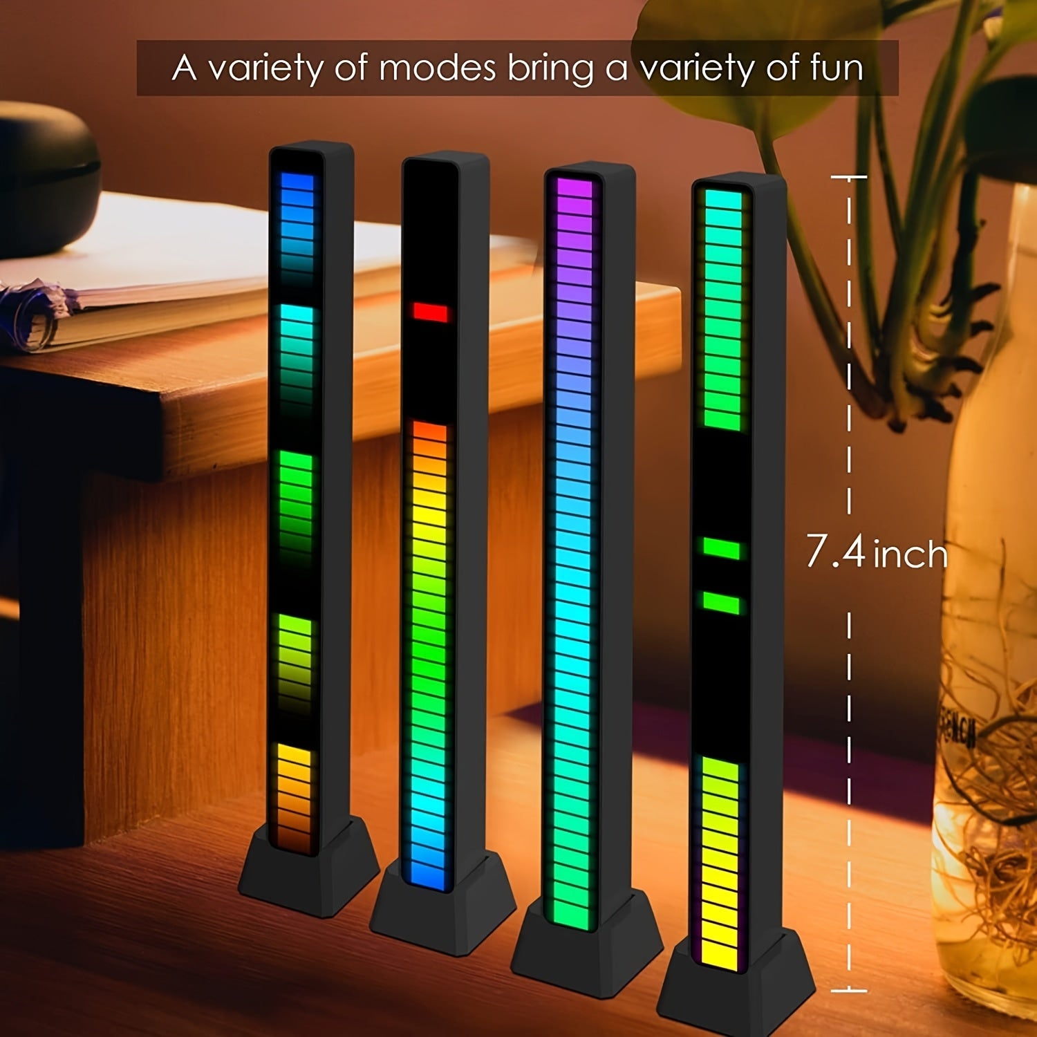 [2/4pcs Set] Smart LED Light Bars with Rgb Music Sync with USB Power Supply, Music Synchronization, Game Room Atmosphere Creation/preferred Office Desk Decoration