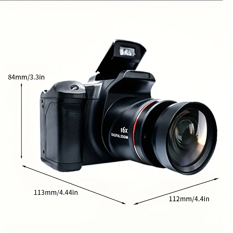 Gift for You! Digital Camera for Photography with 2.4 Inch LCD Screen, 16X Digital Zoom, 1080P Mini Vlog Camera with 9.88mm Wide-Angle Lens, Cool Stuff & Travel Essentials, Easy to Operate, Ideal Gift for Men Women