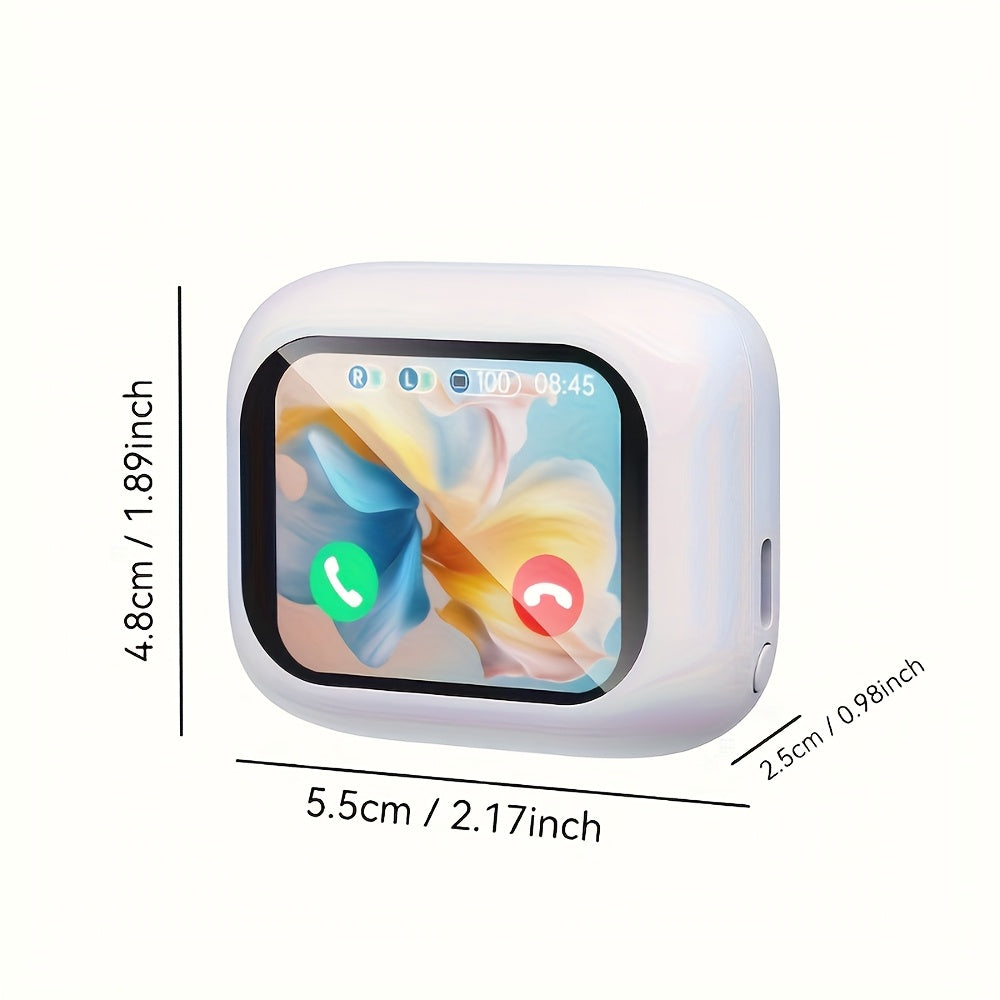 ANC Noise Cancelling AI Translation Headphones, Multi-Chinese Translation, with LCD Screen, In-Ear Comfortable Wear, Suitable for Business Meetings, International Travel