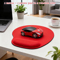 2pcs Set = 1 Creative Car-Shaped Mouse + 1 Random Color Mouse Pad. Computer Mouse, Laptop Mouse - Suitable for Business, Home, Gaming, Notebook, and Desktop Computers. Universal, Fashionable Car-Shaped Design. Ideal as a Holiday Gift, Couple's Gift
