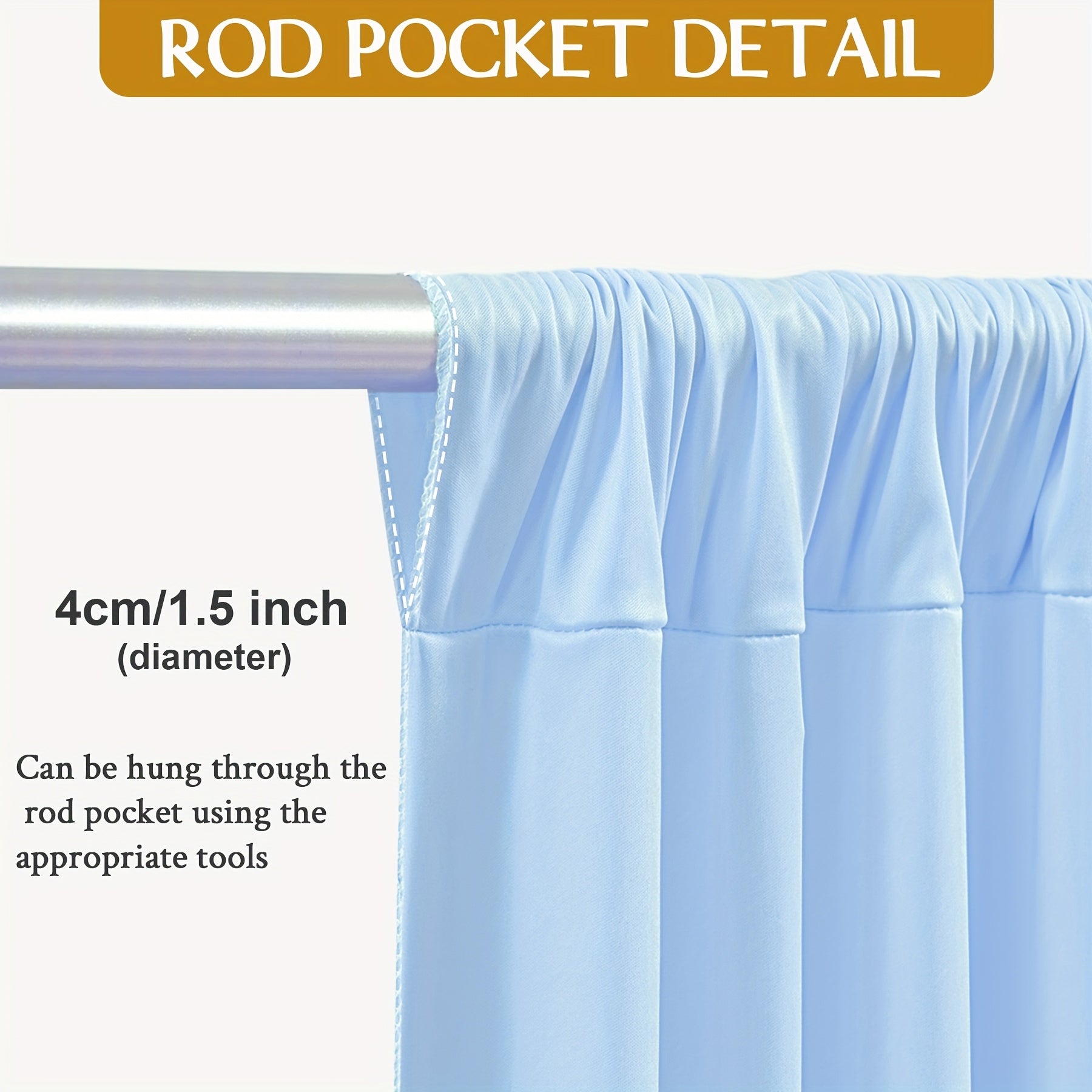 4pcs Of 5ft*10ft Elegant Polyester Spandex Photography Background Cloth, Banquet Decoration Curtains with Pole Bags, Soft And Smooth, Wear-resistant And Wrinkle-resistant, Suitable for Weddings, Birthdays, Banquets, Balls And Other Activities.