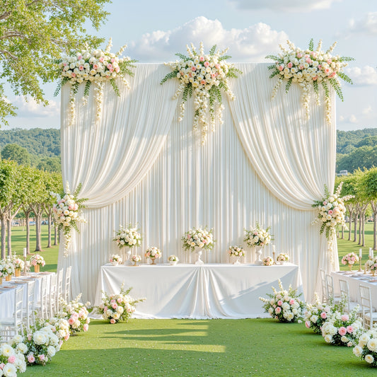 4pcs Of 5ft*10ft Elegant Spandex Photography Backdrop,Wear-resistant, Wrinkle-free, Soft And Smooth, Opaque Party Decoration Banners, Suitable for Party Events, Birthdays, Weddings, Stages, Exhibitions, Etc.