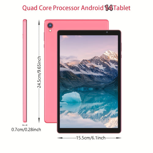 10 Inch Tablet Android 14 Tablets, 4GB(2GB+2GB Expansion) RAM 32GB ROM + 1TB Expansion Support, 4-Core Processor, 1280 * 800 HD IPS Touch Screen, Dual Camera, WiFi, 6000mAh Battery, Christmas Gifts Ideas, Halloween Gifts, New Year's Gifts, Gifts for