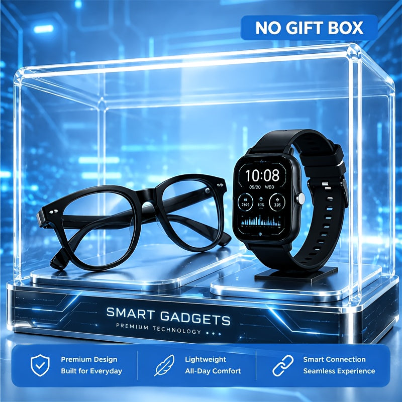 The Must-Have AI Smart Glasses And Full Touch Smartwatch of 2026: Smart Glasses with Multilingual Translation Capabilities, High-End Smart Wearables, Touch Control, a Perfect Blend of Fashion And Technology