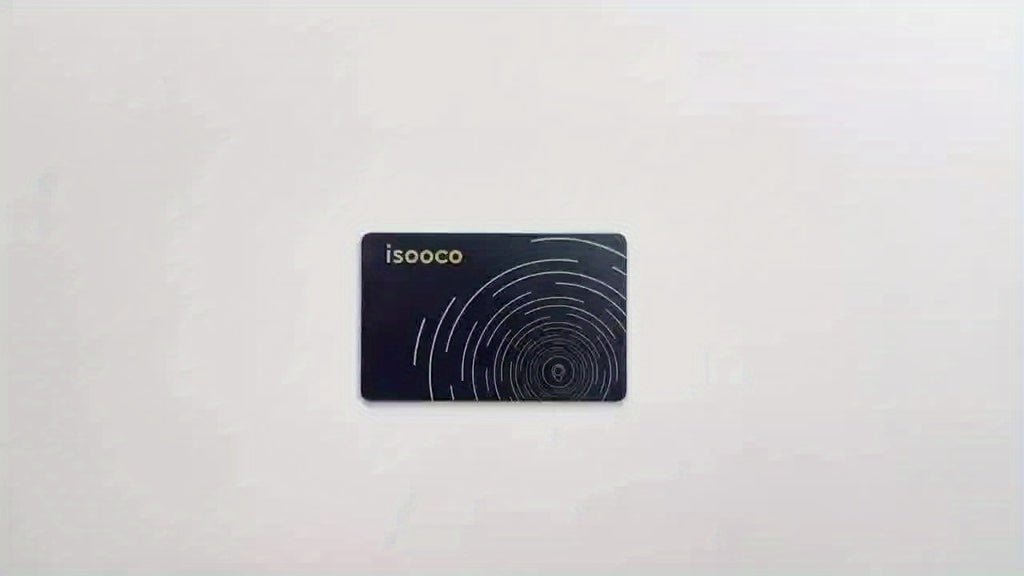 1pc/2pcs ISOOCO Ultra-thin Smart Wallet Tracking Card Item Tracker (only Supports IOS, Not Android), Portable Global Locator,, School Bag, Work Badge, Suitcase, School Bag, Handbag Finder, Used with Find My, 3-year Battery Life