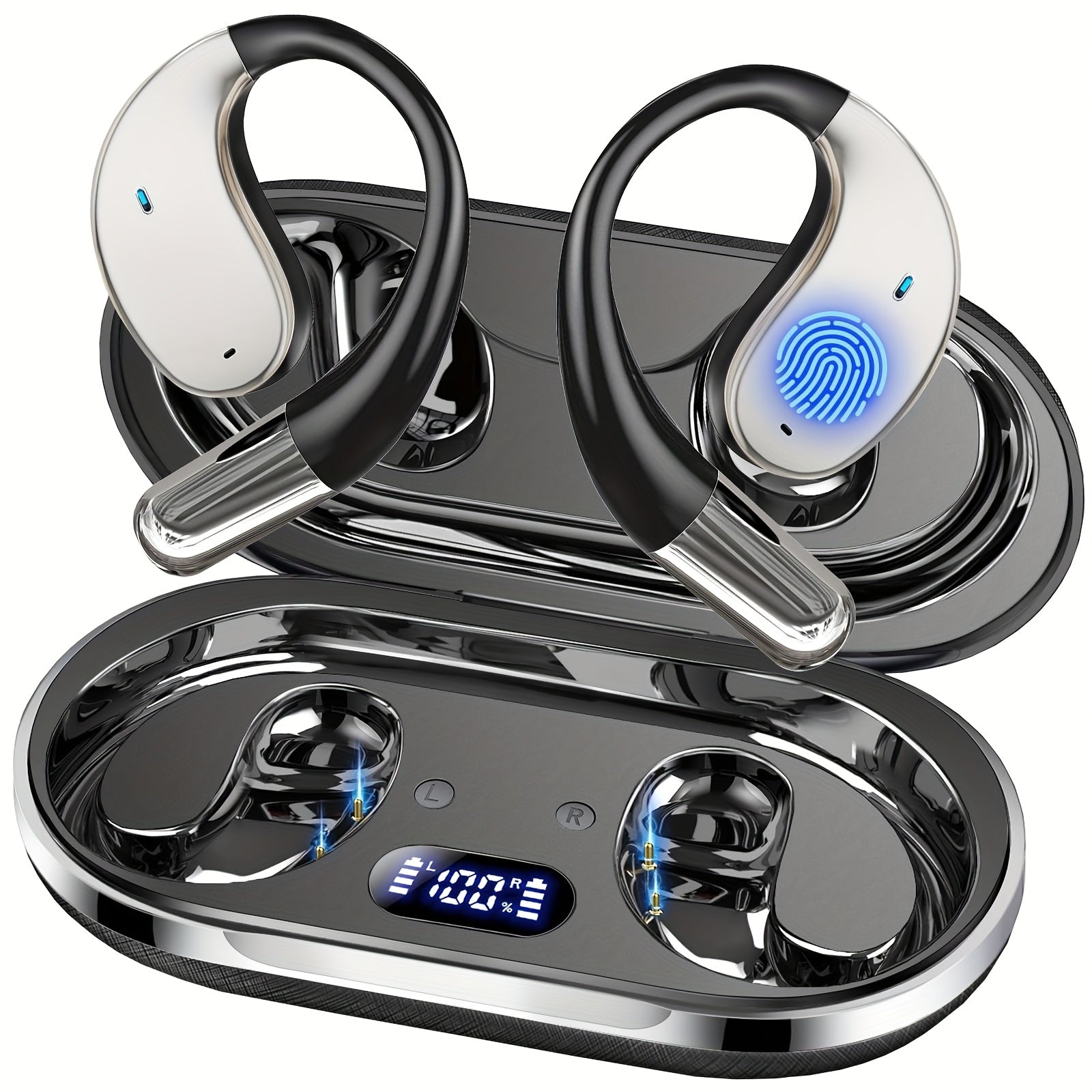 2026 AI Real-Time Translation Earphones: Support 156 Languages And Accents with Triple Real-Time Translation, Wireless Earphones Compatible with IOS And Android, Travel, Business, And Study Translation Device