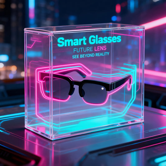 Limited Edition 2026 Tech Gift Wireless Smart Glasses with Wireless, Built-In Mic & Speaker, Real-Time Translation - Low Voltage (36) for Hearing, Compatible for Translation & Music - Ideal for Travel, Parties, for Technology Lovers (New Year Gifts)