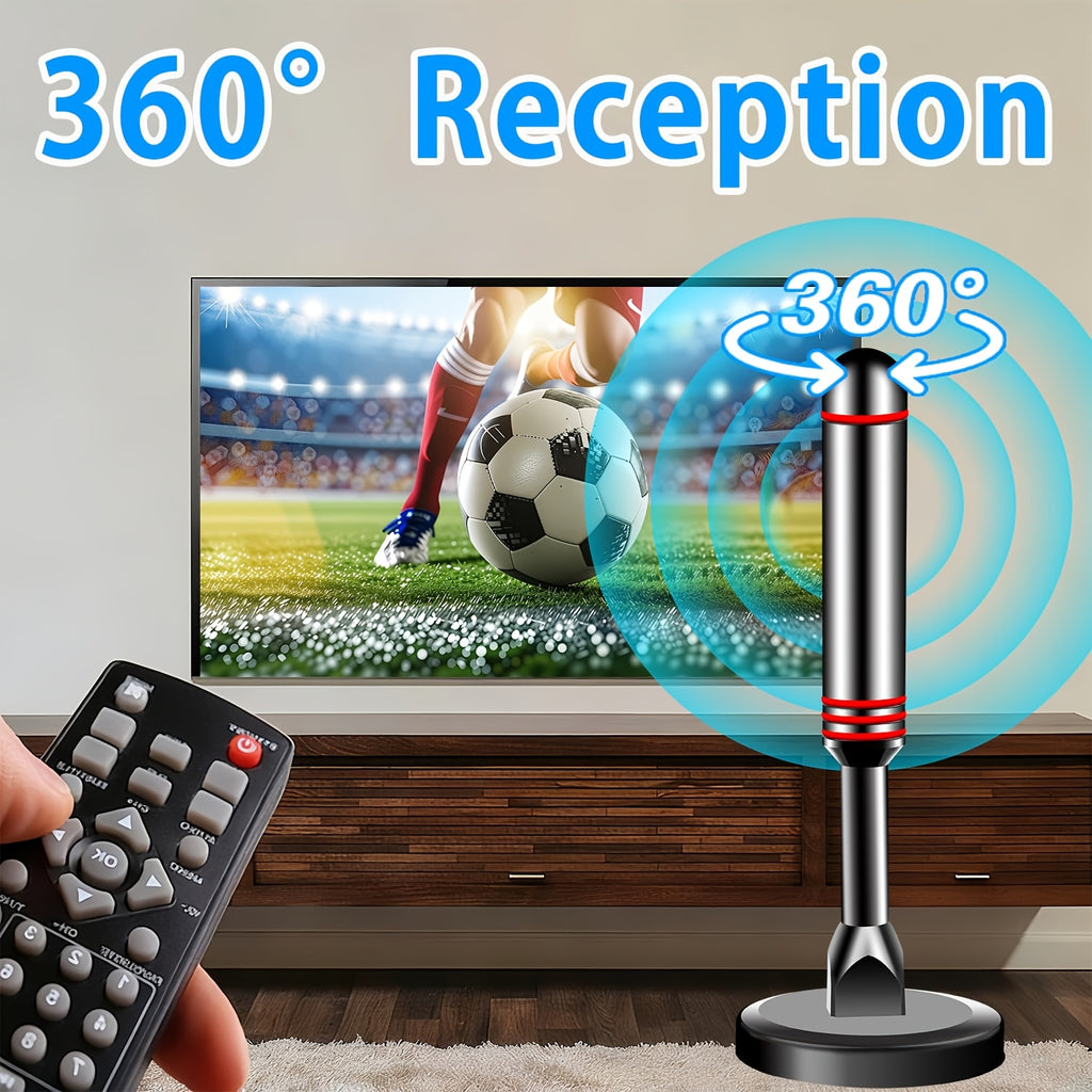 2025 TV Antenna Indoor Antenna for Smart TV 150 Mile Long Range Reception HD Digital Antenna Outdoor for Local Channels Supports 8K 4K 1080P, 10 Feet 2.5C2V Premium Coaxial Cable
