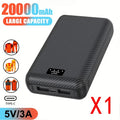 20000Mah Power Bank Heated Vest 5V 3A Output Power Bank Heated Jacket Battery Charger External Battery Winter Heating Scarf Socks Power Bank