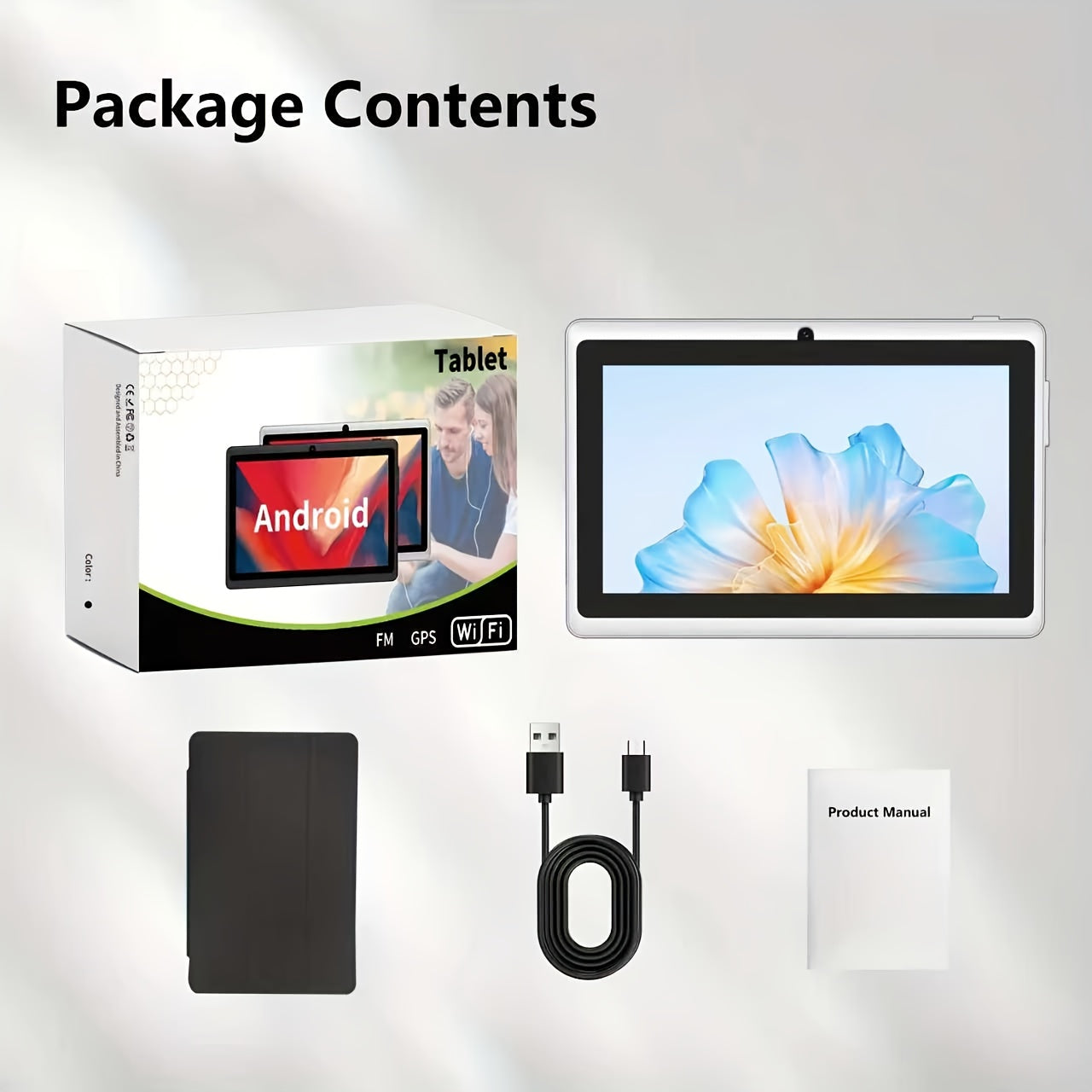 Tablet Computer, 7 Inches / 10.1 Inches Android, 2GB+4GB Extension 6GB RAM, Supports 512GB Storage Extension, FM, GPS, WIFI, Dual Camera, Watch Movies, Read News, Can Be Carried With You