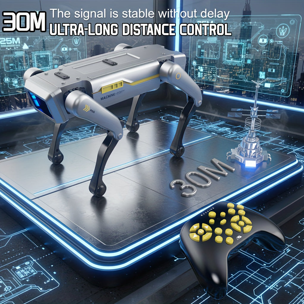 [Special Offer] [Flash ]Intelligent Robot Dog, 2.4GHz Remote Control Toy Dog, With A Maximum Remote Control Distance Of 99Ft, AI Voice Control Can Be Connected, Programming Actions To Mobile Apps, Can Dance, Telling Stories, Perform A Dance