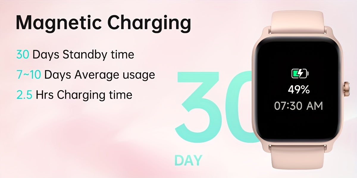 [Mother's Day Gift] Mother's Day Gift, FAWEIO Women's Smart Watch, Men's Wireless Calling, 1.8-inch HD Touchscreen, Fitness Tracker, 100+ Sports Modes, Built-in Alexa Smartwatch, Suitable for iPhone and Android