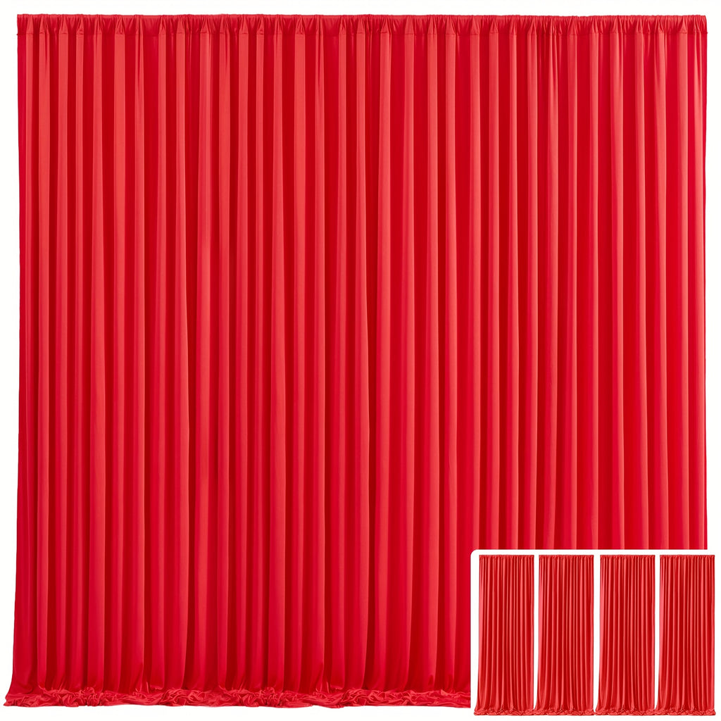 4pcs Of High-end And Elegant Party Decoration Backdrop Cloth, Wear-resistant, Wrinkle-resistant, Soft And Smooth, Non-transparent Party Decoration Backdrop Curtains, Suitable for Wedding, Birthday, Christening And Other Party Activities.