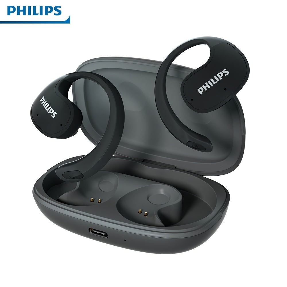 PHILIPS True Wireless Earbuds - Stereo Surround Sound, ENC Noise Cancellation, Touch Controls And Built-In Mic | 24H Polymer Battery, USB-C Fast Charging Case | Lightweight Comfort for Commuting, Workouts And Daily Use TAT2708