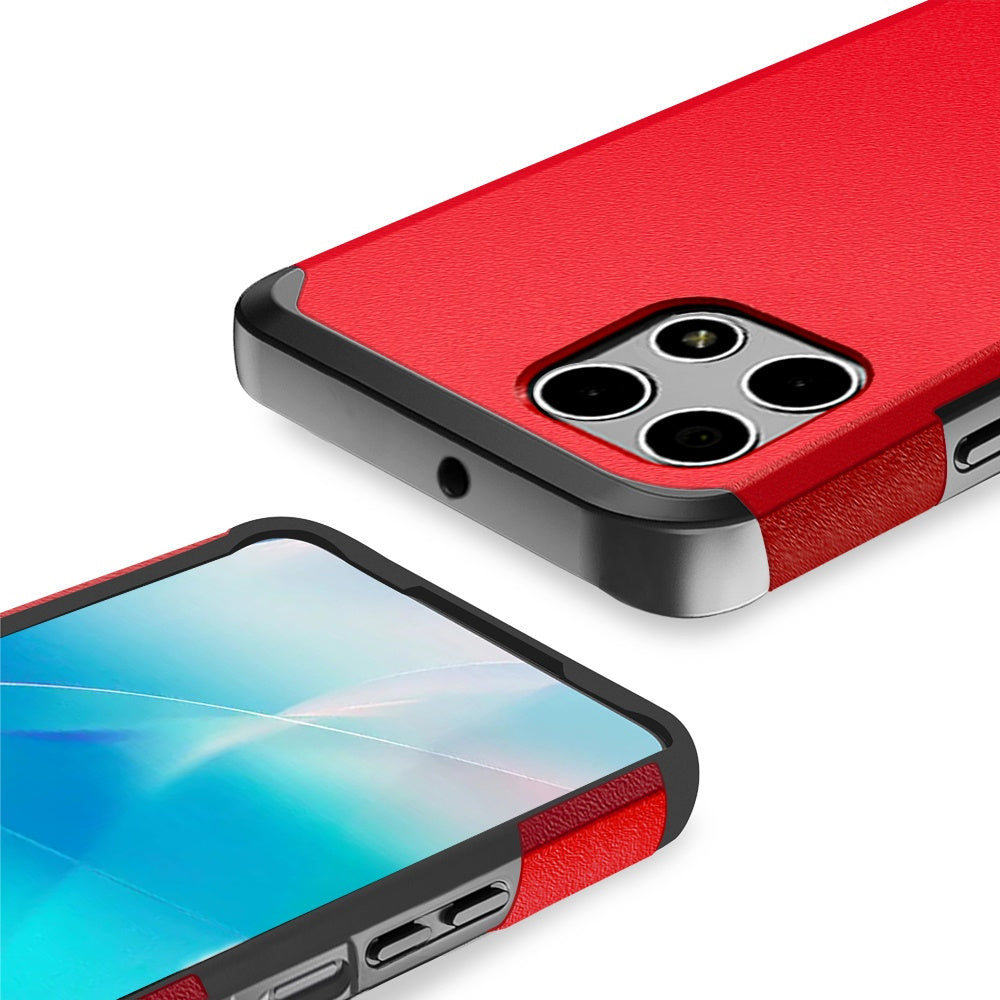 For T-Mobile Revvl 7 5G Phone Case, Dual Layer Hybrid Magnetic Support Shockproof Heavy Duty Cover
