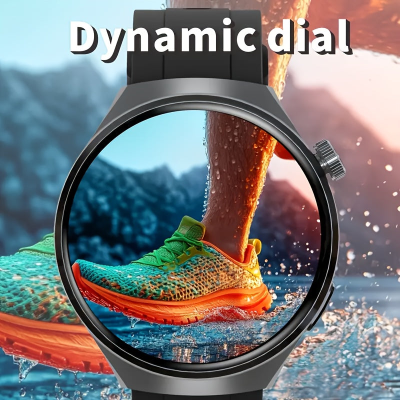 [Valentine's Day Gifts]2026Round Screen Fitness Tracker Watch | Comfortable to Wear | Running/ Cycling/ Walking Modes | Step Counter | Music Control