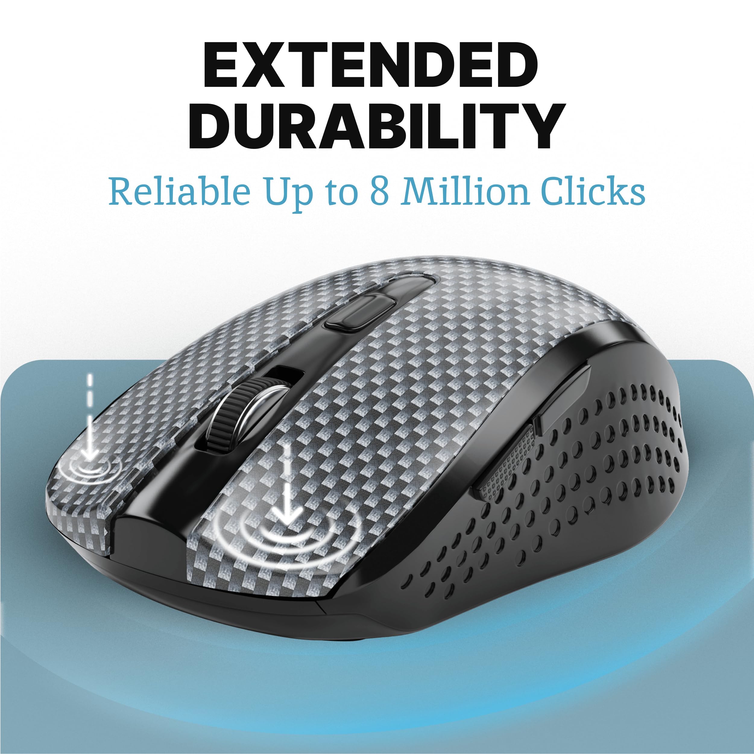 Silent Mouse Wireless – Computer Mouse Wireless, Mouse for Laptop, Mouse USB, Mouse for Chromebook, Mouse Cordless, Mouse Inalambrico, PC Mouse, Computer Mice, Quiet Mouse