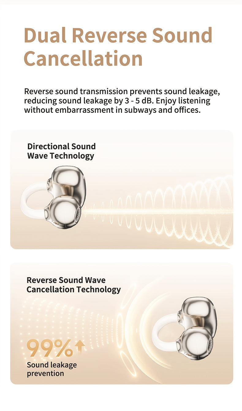 [Acer] True Wireless Earbuds with Microphone, TWS Semi-In-Ear Headphones with ENC Noise Cancellation, Touch Volume, Wireless Sports Earhooks, LED Display Charging Case, Half Open Back, HD Talk, Compatible with Mobile Phones, Rechargeable Battery