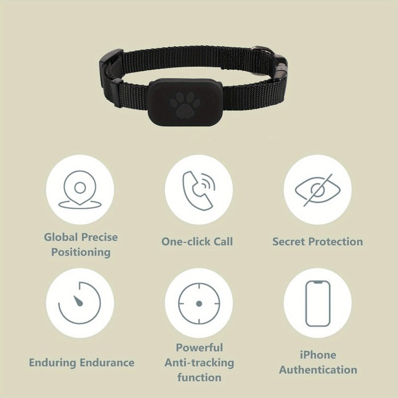 Cat Tracking Collar, Pet GPS Dual-system Tracking Collar, Anti-lost, Smart Positioning Tracking, Suitable for Cats And Dogs, Adjustable Collar And Tracker, Puppy Tracking Collar