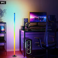 Intelligent LED Floor Lamp RGBICB Mood Atmosphere Lamp Modern Easy Wind Backlight App/Remote Control Double Control, Home Office Lighting Bedside Decoration Lamp Electric Competition Study Decoration Holiday Birthday Gift Halloween Christmas Decorat