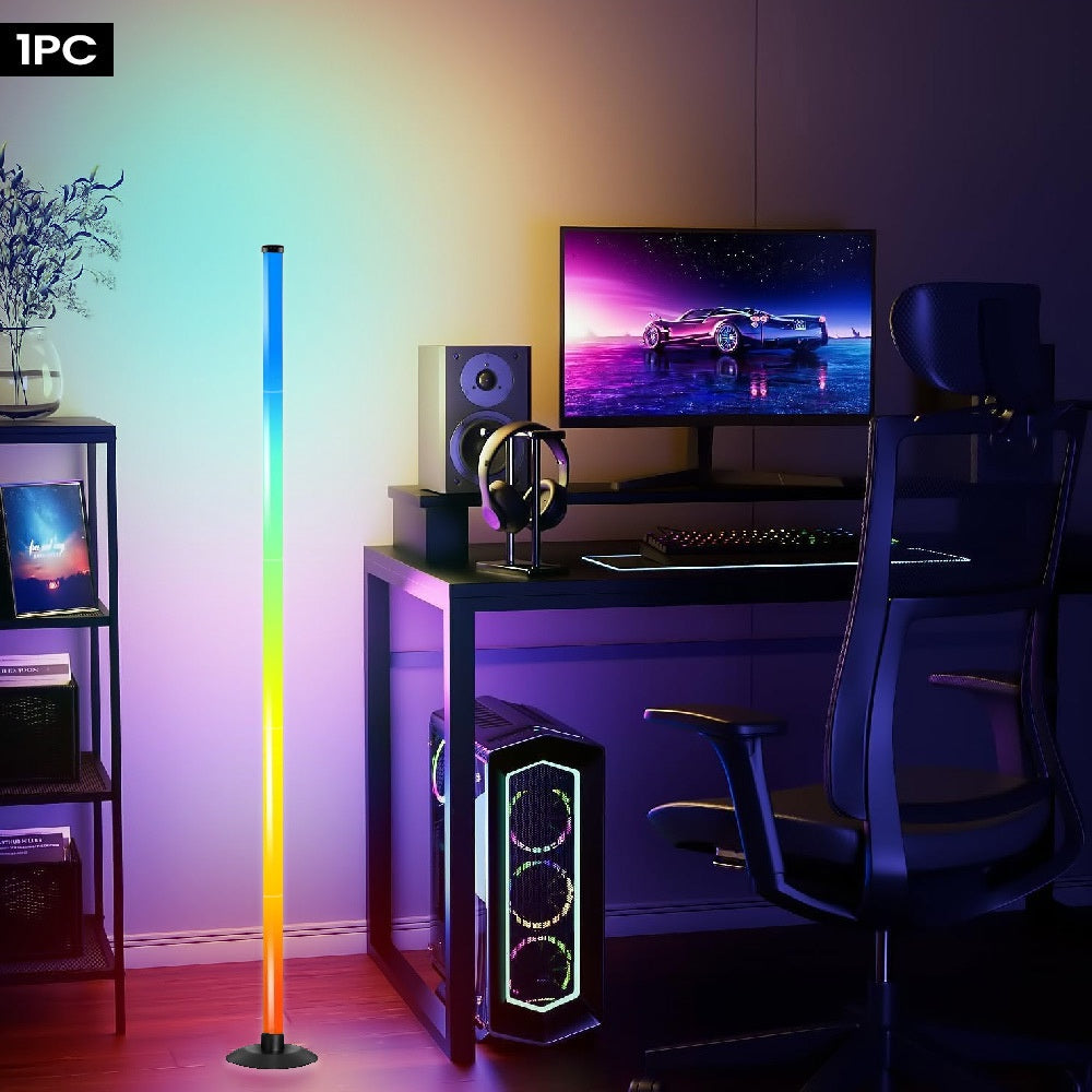 Intelligent LED Floor Lamp RGBICB Mood Atmosphere Lamp Modern Easy Wind Backlight App/Remote Control Double Control, Home Office Lighting Bedside Decoration Lamp Electric Competition Study Decoration Holiday Birthday Gift Halloween Christmas Decorat