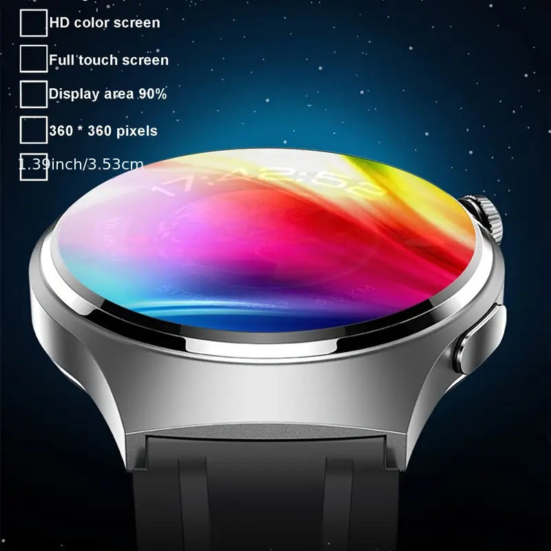 [Valentine's Day Gifts]2026Round Screen Fitness Tracker Watch | Comfortable to Wear | Running/ Cycling/ Walking Modes | Step Counter | Music Control