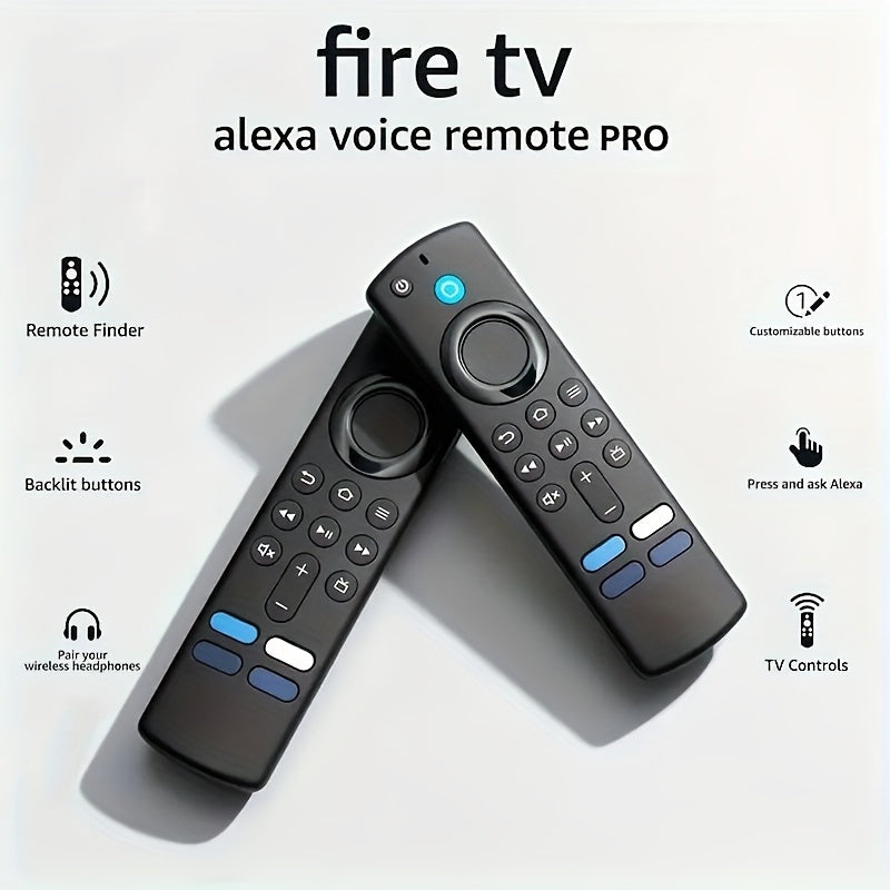 [Alexa Voice Remote 6.0] 4K HD Portable Smart TV Stick Remote Control, Compatible with Fire TV, Universal for Smart Home, Small And Easy to Use, Backlit Buttons, Ergonomic Design, Suitable for Home, Outdoor And Office Use.