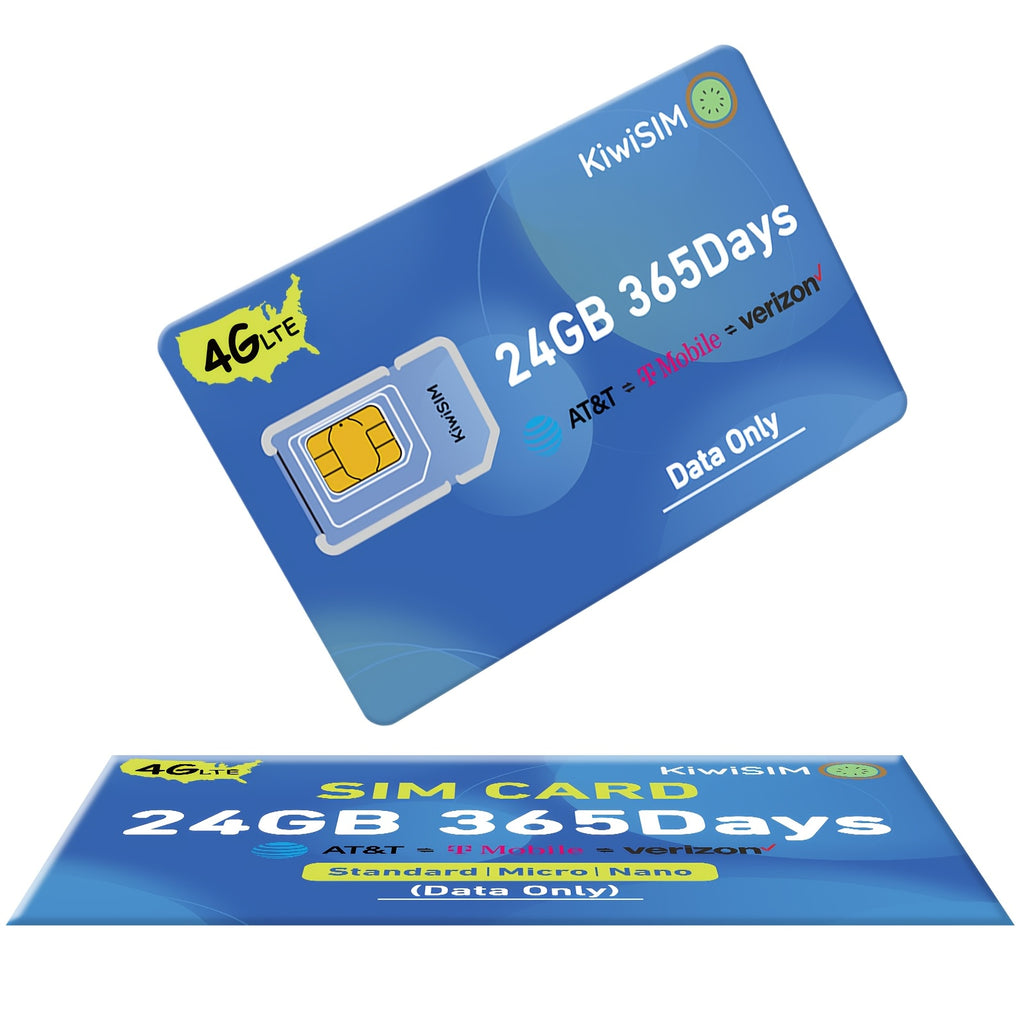 USA 4G LTE Data-Only Prepaid SIM Card | Multiple Data Plans | No Monthly Fee | Works with Security Cameras, GPS, Hotspots, Smartwatches, Tablets | Nationwide Coverage | High-Speed | No Voice/Sms | Easy Activation | No Hidden Charges