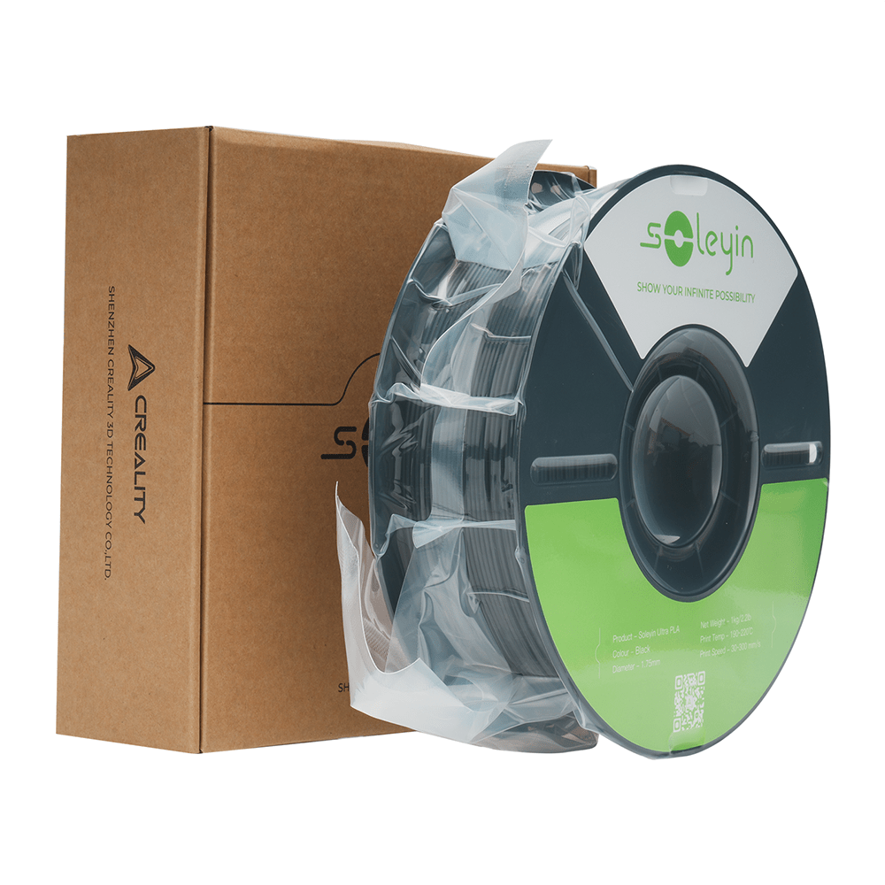 Creality SOLEYIN Ultra PLA Filament 1.75mm PLA 3D Printer Filament High Speed 30-600mm/s Dimensional Accuracy +/- 0.02mm, 1kg Spool (2.2lbs), Fit Most FDM 3D Printer