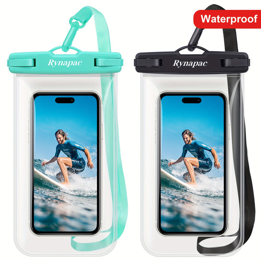 2pcs Waterproof Phone Bag - Dry Case for iPhone 16/15/14 Pro Max & for S24/S23 - Swimming, Beach, Boating Essential