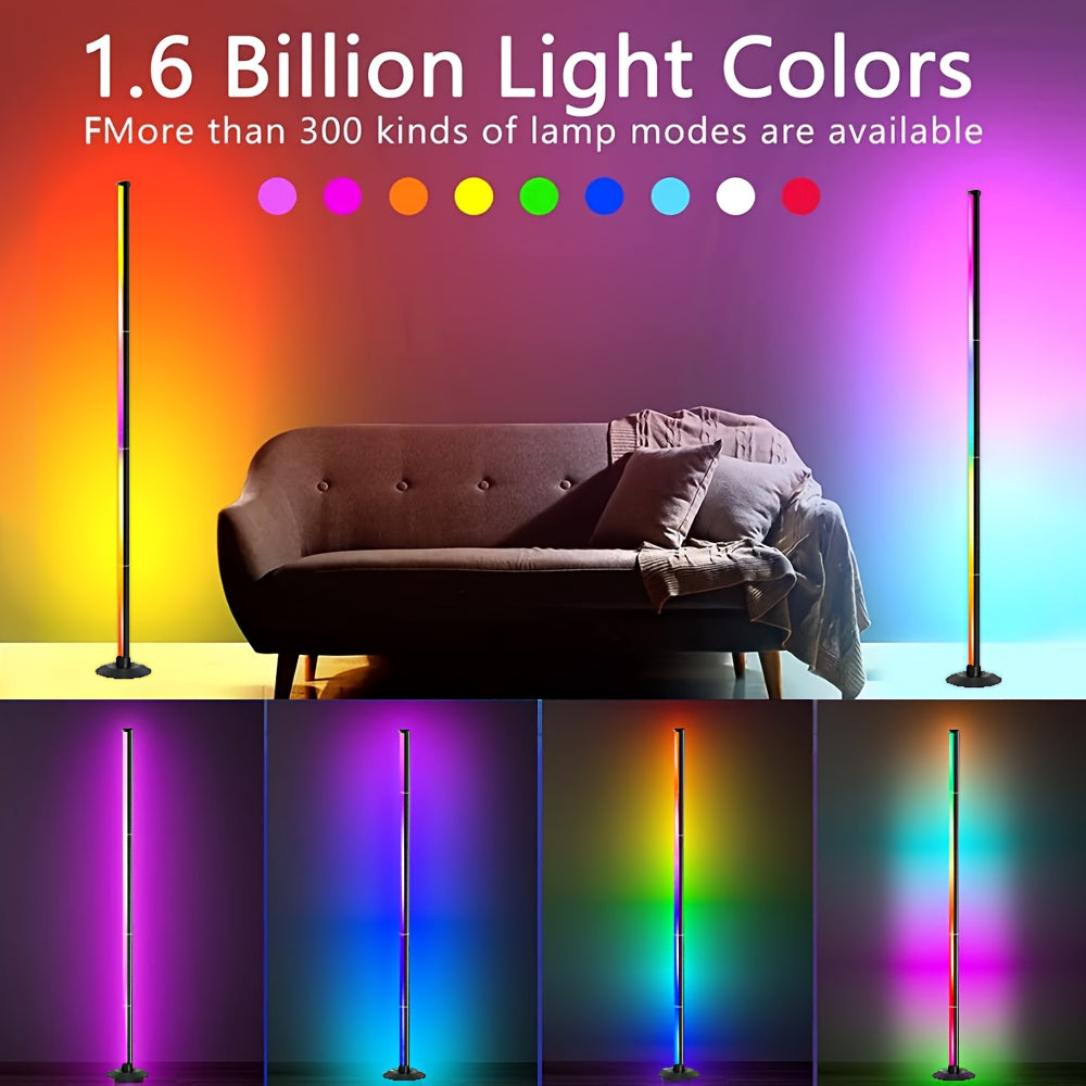 Smart LED Floor Lamp, Mood Lighting, Modern Minimalist Style, Backlight, APP/Remote, Dual Control | Home and Office Lighting, Bedside Decorative Lamp, Gaming and Study Decoration, Holiday and Birthday Gift, Halloween and Christmas Decoration