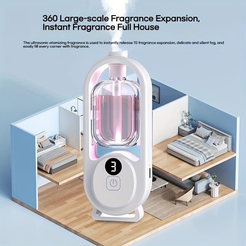 Sonic Technology Aromatherapy Humidifier with 7 Color LED Light - Quiet, USB Powered Mini Essential Oil Diffuser for Bedroom, Office, Cafe & Yoga And Bedroom Deodorization, Timer Setting, Humidifier, 5.07 Oz, SAP