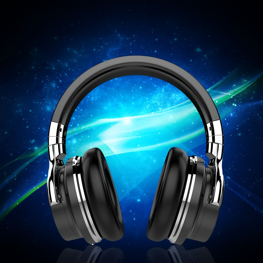 Active Noise Cancelling Headphones Wireless Headphones with Microphone Deep Bass, Over Ear Headphone, Comfortable Protein Earpads, 30 Hours Playtime