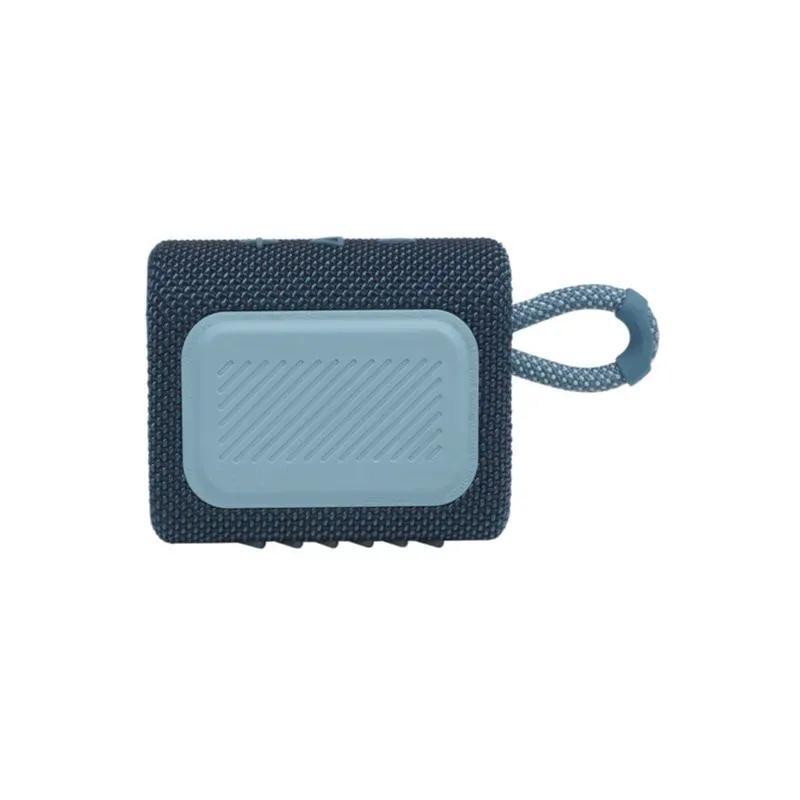 JBL Go 3 Portable Mini Bluetooth Speaker – Big Audio & Punchy Bass in a Pocket-Size Design, IP67 Waterproof & Dustproof for Shower/Beach/Pool, Up to 5 Hours Playtime per Charge, Rugged Fabric & Durable Housing, Integrated Carry Loop, USB-C Fast Recharge,