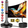 2025 Smart TV Antenna Compatible for -Cutters - Amplified Indoor HDTV Antenna with Signal Booster & Removable Amplifier, 4K/1080P Support, 360° Reception, Free Local Channels (ABC, CBS, NBC) - No /Satellite Fees - Smart TV