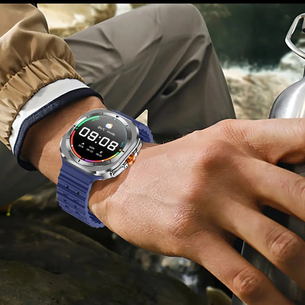 Smart Watch, Wireless Calling(Answer/Make Calls), Big Screen Watch, 100 Modes, Fitness Tracker, Wireless Charger, Voice Assistant, 2 Straps, Customizable Watch Faces, Ultra Smart Watch, Smart Watch with SIM Card, Small Smart Watch