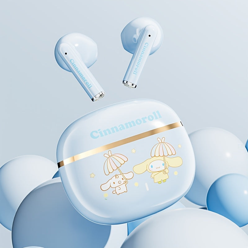 Sanrio Hellokitty for kuromi for cinnamoroll Wireless Wireless Earphones 3 Different Styles Available Cute Design Power Display Gaming Earplugs Unique Style Easy To Carry Smart Call Daily Exercise Go Out To Study Holiday Gifts Or Attractive Birthday Gifts