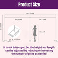 10X20Ft Backdrop Support, Wedding Arch Party Backdrop Support Pipe Set Curtain Structure, Sturdy Square Metal Arch Frame for Wedding Celebrations, Photography, And Baby Showers