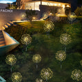 420LED Solar Garden Lights Solar Firework Lights, 8Mode Lighting Solar Lights Outdoor Intelligent Light Smart Sensor Switch for Garden Patio Walkway Pathway Party Wedding Decorative 360/200/60LED