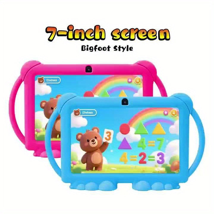 ITMEIPC, 2025 New Models, 7 Inch Android Kids Tablet, Android14, 4GB(2GB+2GB) RAM 32GB ROM Dual Camera, Wi-Fi, Large Screen Learning Entertainment Tablet Parental Control Pre-installed Apps, HD Screen Protective Case High-Performance Student Tablet