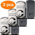 Keypad Door Lock, Keypad Deadbolt, Keyless Entry Door Lock, Electronic Keypad Smart Lock, 100-Code Capacity, Backup Key, Auto-Lock Feature, Anti-Peeping Code, Fits Most Standard Doors, Villas, Courtyards, Apartments (Batteries Not Included
