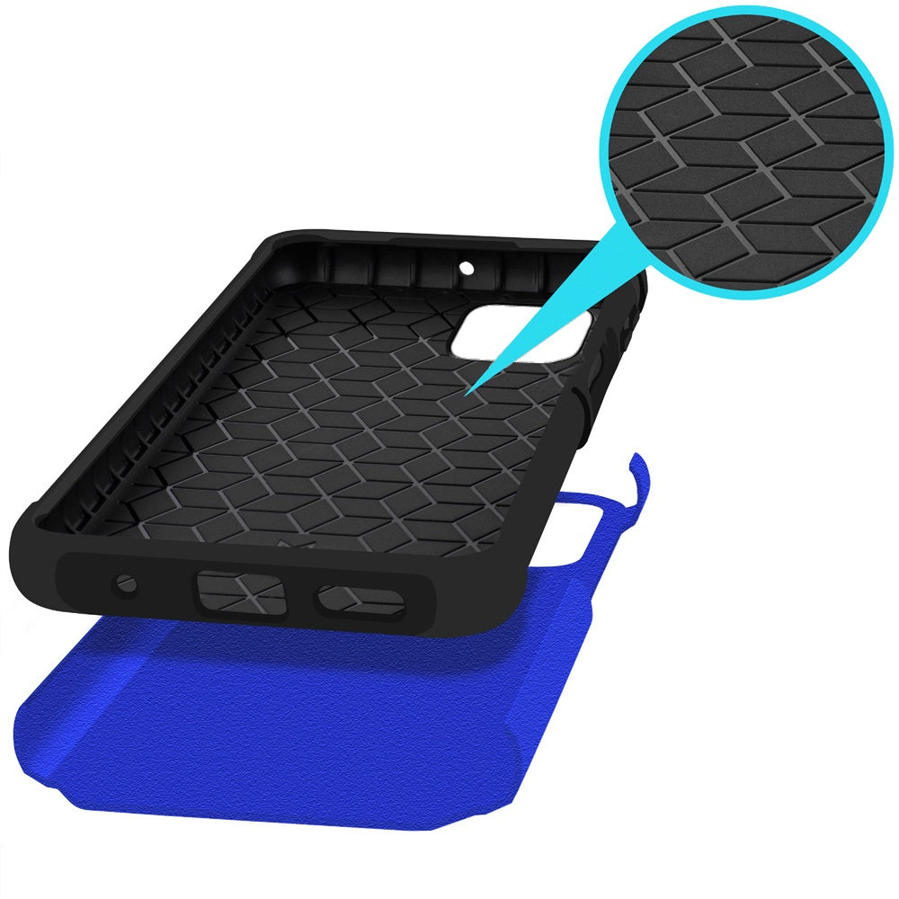 For T-Mobile Revvl 7 5G Phone Case, Dual Layer Hybrid Magnetic Support Shockproof Heavy Duty Cover