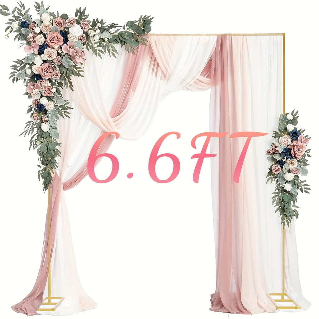 Premium Square Backdrop Support - Flexible, Sturdy, And Portable Rectangular Metal Structure for Weddings, Birthdays, And Event Decorations - Perfect for Photo Booth Backgrounds, Ceremonies, And Garden Arch Decor