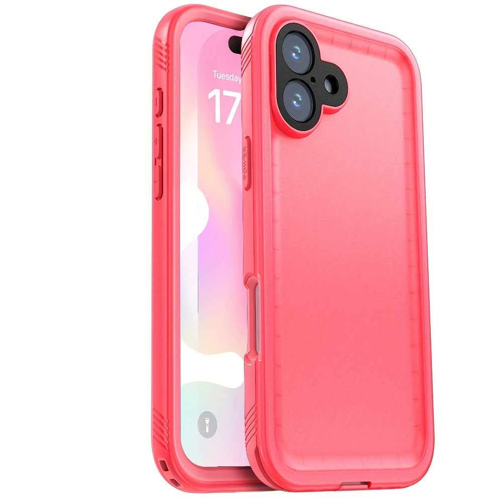 Phone Case - A Robust Case Designed for Various for Iphone, Including The Pro Max And Mini Versions, Featuring a Built-In Tempered Glass Screen Protector And Offering Protection Against Dust, Shocks, And Underwater Activities