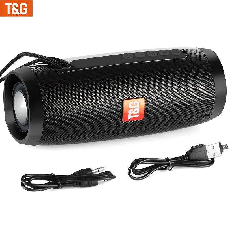 TG157 Portable Wireless Speaker, 5.0 LED Flash, 10W Dual Speakers, 3-5 Hours Playback Time, TF Card Support, AUX/USB/FM Radio, 1200mAh Rechargeable, Compact Design, Suitable for Outdoor Camping and Travel