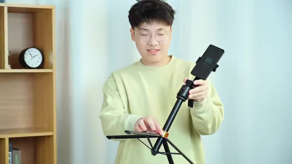 AI Face Tracking Tripod with Remote, 70.87inch Extendable Pole, 360° Phone Rotating Stand, AI Smart Tracking Selfie Stick for iPhone & Android, Vlogging & Live Streaming