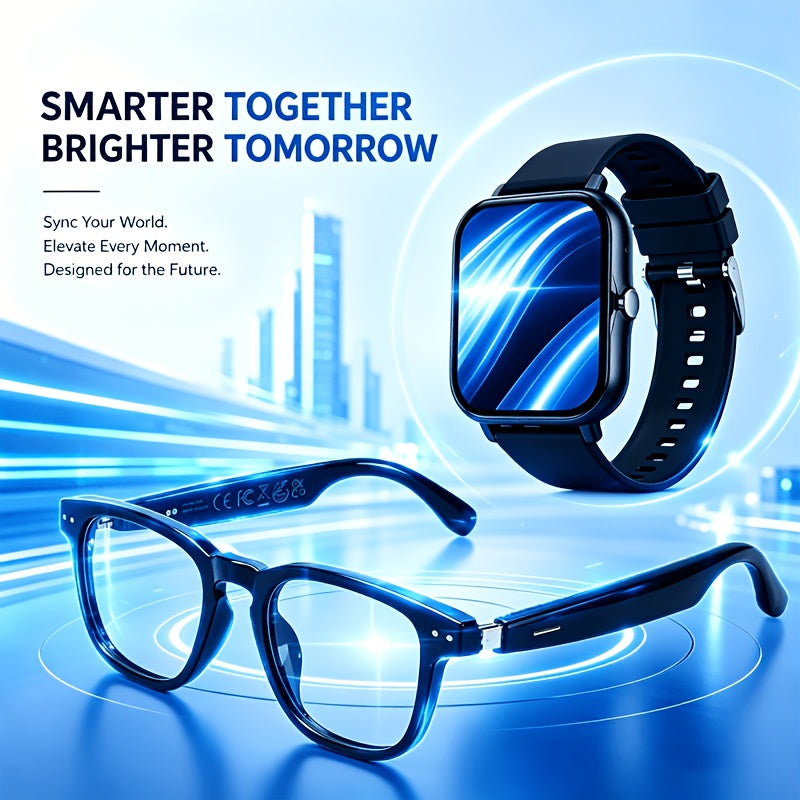 The Must-Have AI Smart Glasses And Full Touch Smartwatch of 2026: Smart Glasses with Multilingual Translation Capabilities, High-End Smart Wearables, Touch Control, a Perfect Blend of Fashion And Technology
