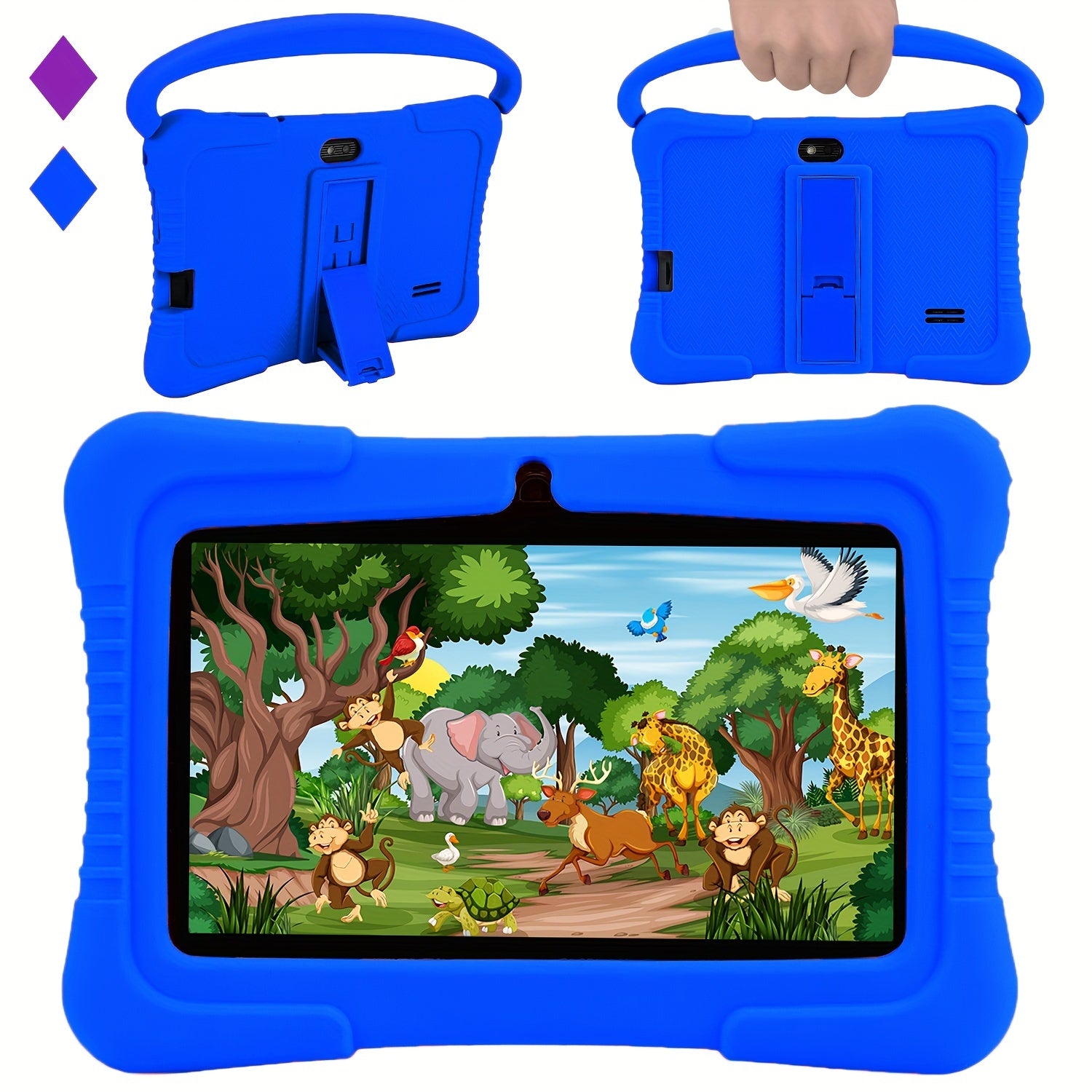 Veidoo, 7 Inch Kids Tablet, Security Eye Screen, Wifi, 2GB RAM 32GB ROM, Dual Camera, Educational Games, Parental Control APP, Android Tablet, Tablet with Drop-Proof Silicone Cover, Tablet, Pad, Tablet, Pad