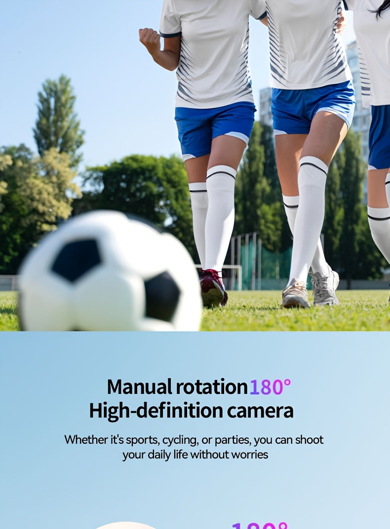 4K UHD 180° Rotating Lens Anti Shake Action Camera with 1.9 Inch Screen, Vlogging Camera, 2000mAh Battery, Lightweight for Vlogging & Travel - Perfect Gift for Halloween & Christmas, Vlogging Equipment, Sleek Design, Durable Construction